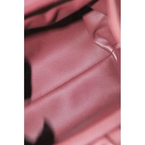 Designer Womens Single Strap Framed Mini Pouch Crossbody Handbag Wine Red - Picture 6 of 6